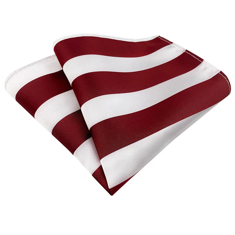 Hot sale Brand Handkerchief Pocket Square Hanky Floral Paisley Stripes For Men Fit Formal Party Abraham Lincoln's Birthday