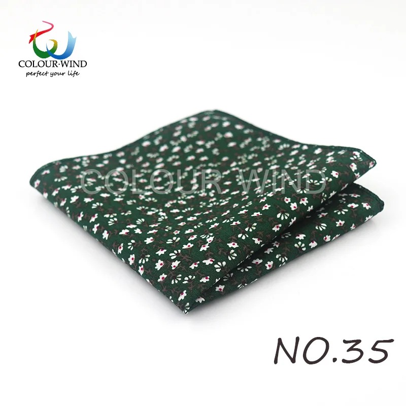 Top Cotton Pocket Square Fashion Flower Suit Ties For Men Paisley Shirt Handkerchief 22*22CM Wedding Towel Ladies Hankies Gift