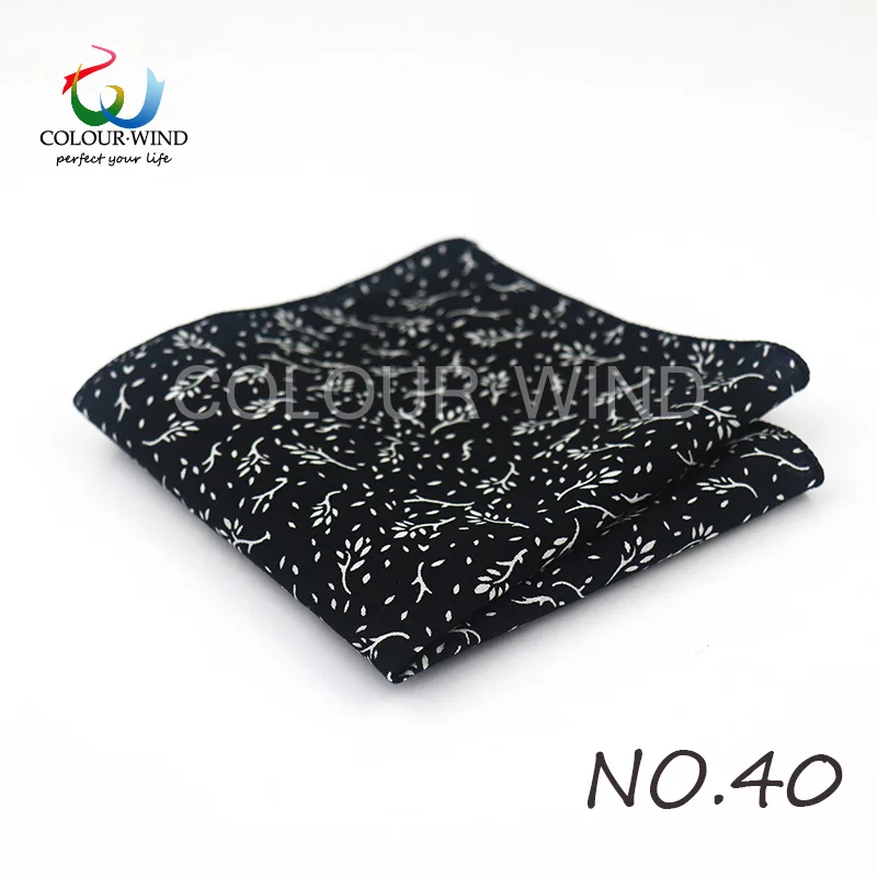 Top Cotton Pocket Square Fashion Flower Suit Ties For Men Paisley Shirt Handkerchief 22*22CM Wedding Towel Ladies Hankies Gift