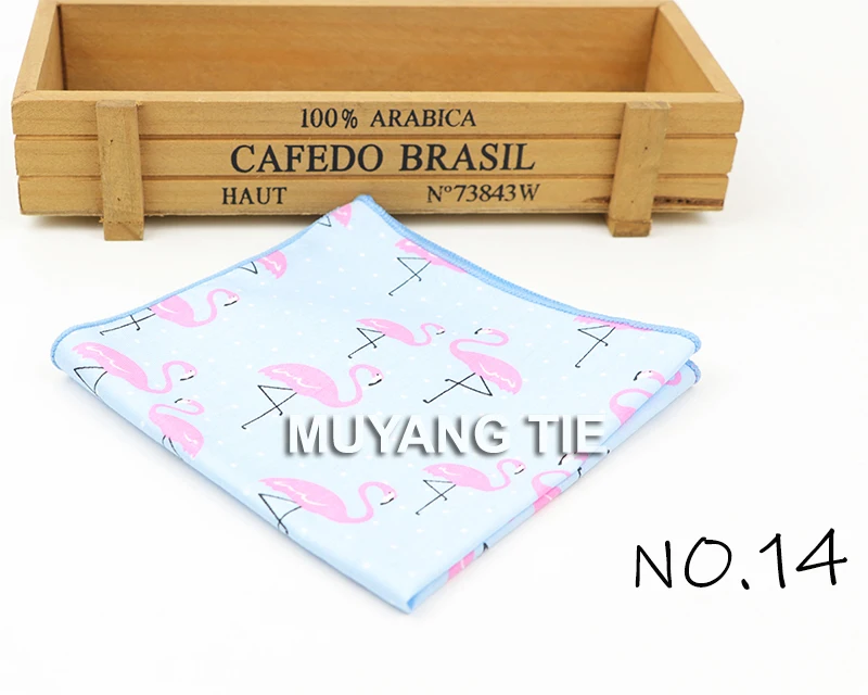 Kids Handkerchief Scarves Vintage Cotton Hankies Men's Pocket Square Children Dog Duck Animal Fruit Handkerchiefs