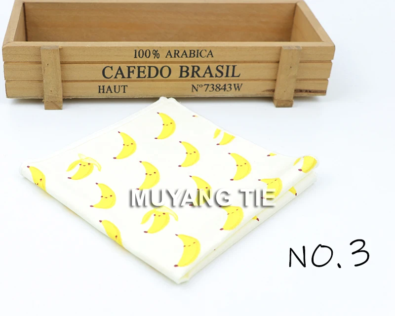 Kids Handkerchief Scarves Vintage Cotton Hankies Men's Pocket Square Children Dog Duck Animal Fruit Handkerchiefs