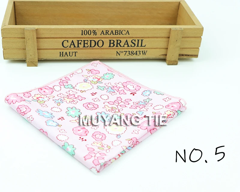 Kids Handkerchief Scarves Vintage Cotton Hankies Men's Pocket Square Children Dog Duck Animal Fruit Handkerchiefs