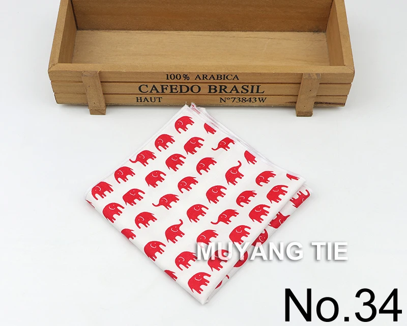 Kids Handkerchief Scarves Vintage Cotton Hankies Men's Pocket Square Children Dog Duck Animal Fruit Handkerchiefs
