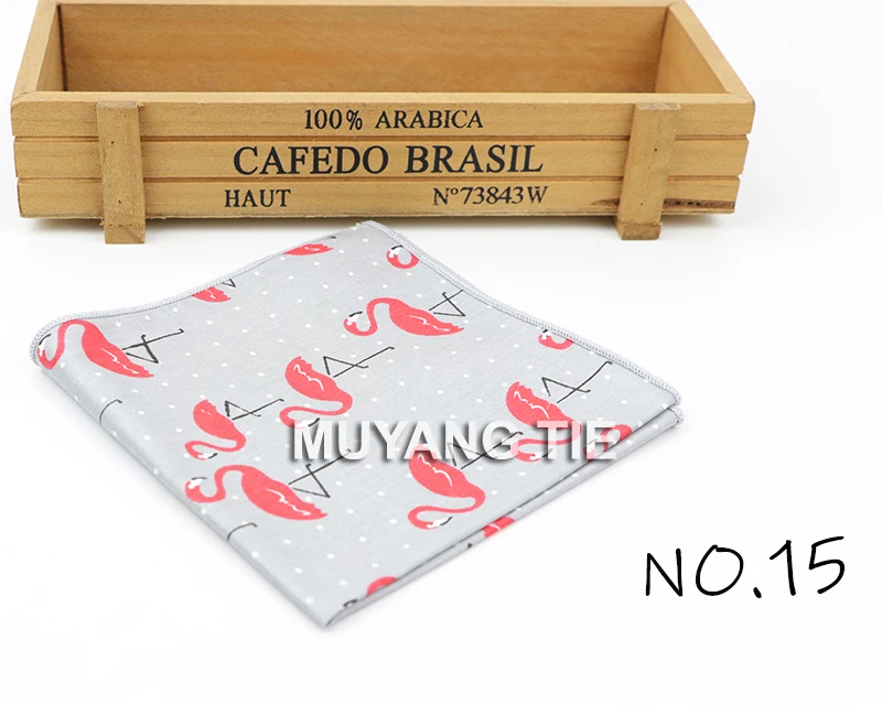 Kids Handkerchief Scarves Vintage Cotton Hankies Men's Pocket Square Children Dog Duck Animal Fruit Handkerchiefs