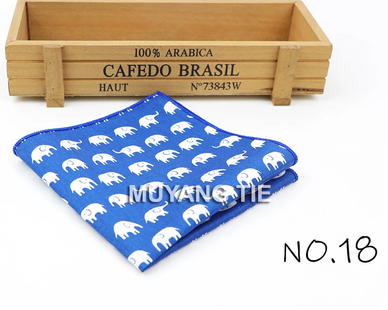 Kids Handkerchief Scarves Vintage Cotton Hankies Men's Pocket Square Children Dog Duck Animal Fruit Handkerchiefs