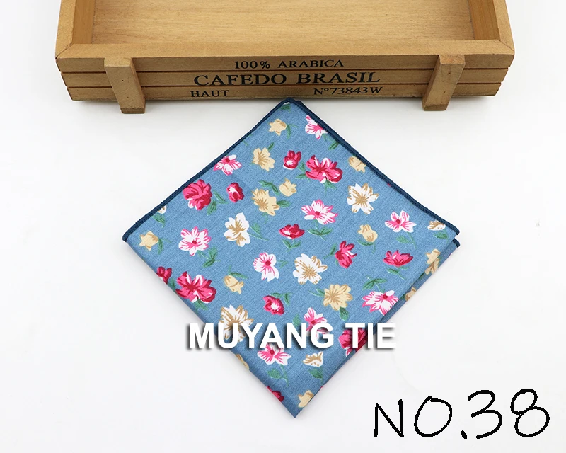 Kids Handkerchief Scarves Vintage Cotton Hankies Men's Pocket Square Children Dog Duck Animal Fruit Handkerchiefs