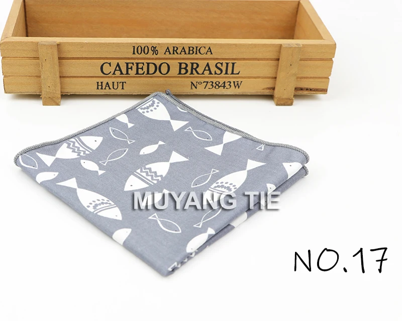 Kids Handkerchief Scarves Vintage Cotton Hankies Men's Pocket Square Children Dog Duck Animal Fruit Handkerchiefs