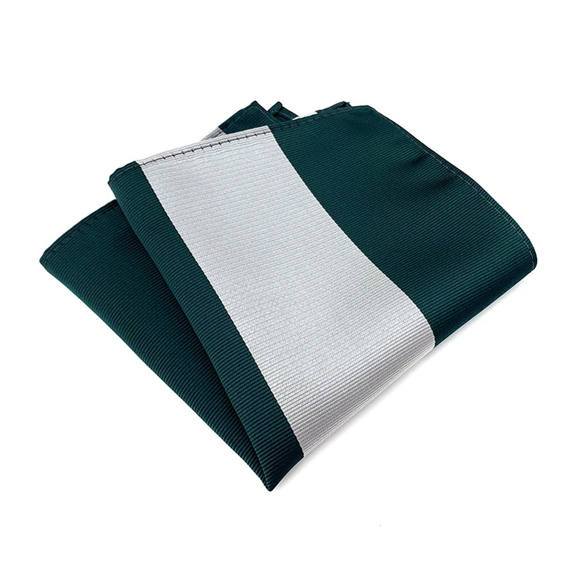 Men's Pocket Square Suit Accessories 25CM Newest design Jacquard Woven Handkerchief Male Stripes Striped Pocket Handker Wedding