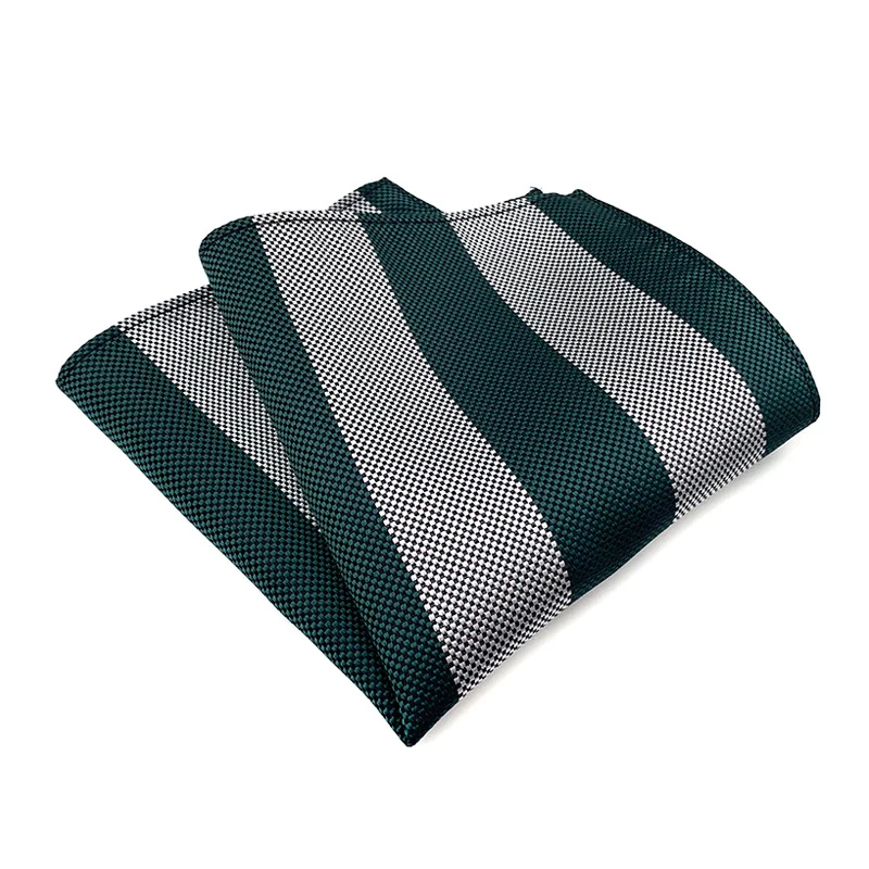 Men's Pocket Square Suit Accessories 25CM Newest design Jacquard Woven Handkerchief Male Stripes Striped Pocket Handker Wedding