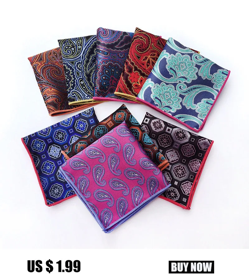 Men's Pre-folded Pocket Square Solid Polka Dots Handkerchiefs 17 Colors Gentleman Formal Wedding Party Business Chest Towel
