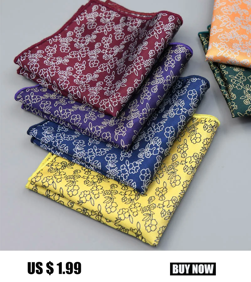Men's Pre-folded Pocket Square Solid Polka Dots Handkerchiefs 17 Colors Gentleman Formal Wedding Party Business Chest Towel