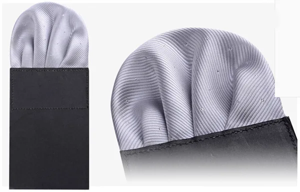 Men's Pre-folded Pocket Square Solid Polka Dots Handkerchiefs 17 Colors Gentleman Formal Wedding Party Business Chest Towel