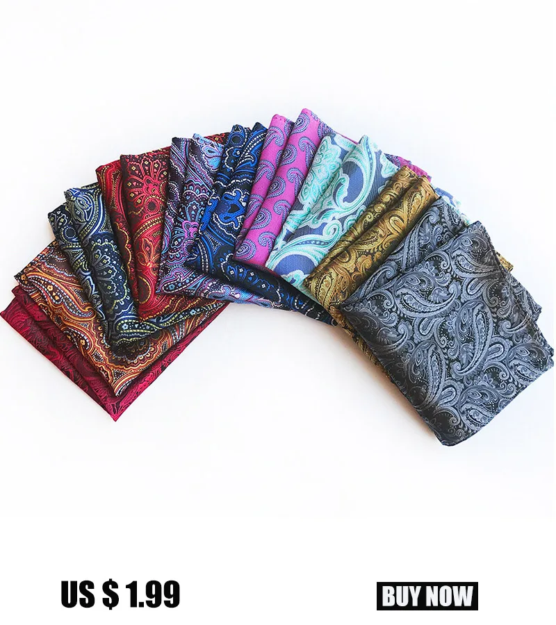Men's Pre-folded Pocket Square Solid Polka Dots Handkerchiefs 17 Colors Gentleman Formal Wedding Party Business Chest Towel