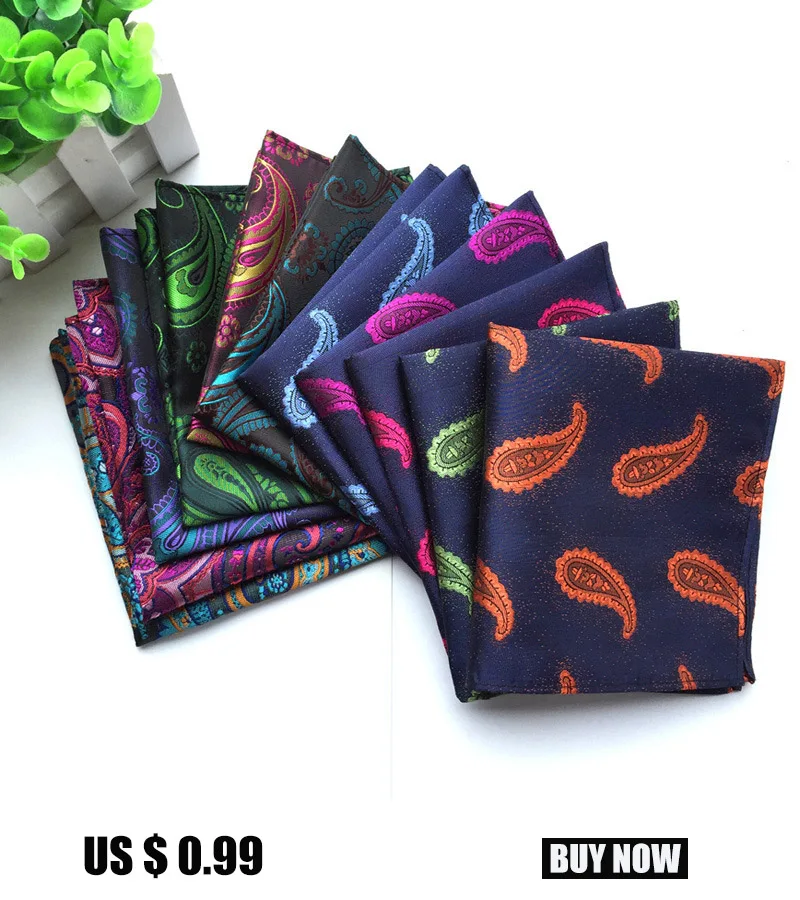 Men's Pre-folded Pocket Square Solid Polka Dots Handkerchiefs 17 Colors Gentleman Formal Wedding Party Business Chest Towel