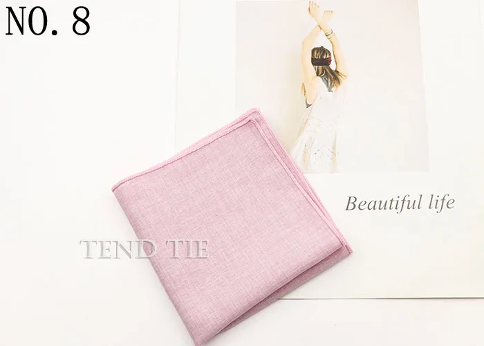 27 Colors Fashion Solid color Handkerchief Blue Red Pink Square Scarf Men's Formal Suit Accessories Wedding Gift
