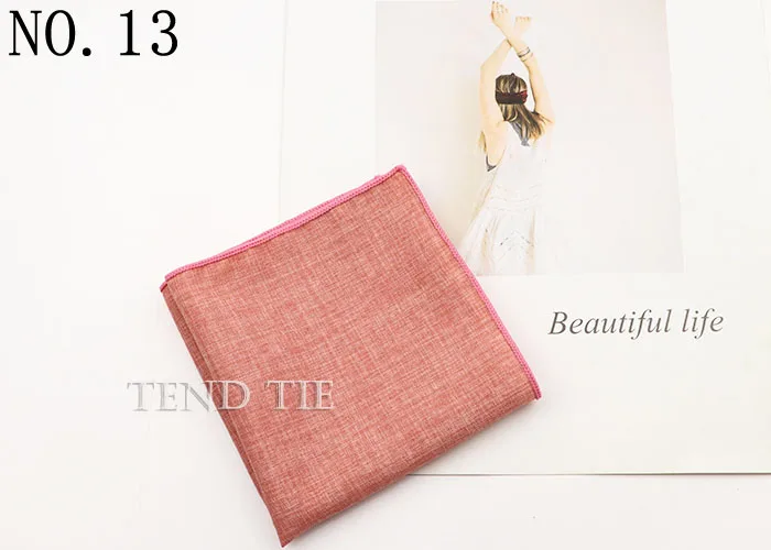 27 Colors Fashion Solid color Handkerchief Blue Red Pink Square Scarf Men's Formal Suit Accessories Wedding Gift