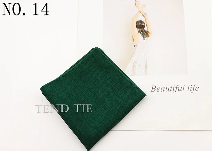 27 Colors Fashion Solid color Handkerchief Blue Red Pink Square Scarf Men's Formal Suit Accessories Wedding Gift