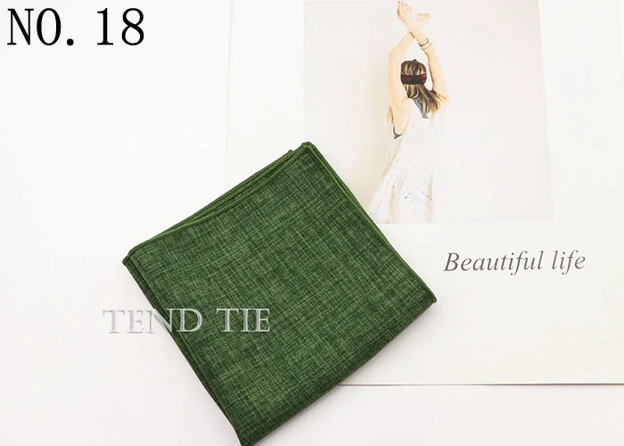 27 Colors Fashion Solid color Handkerchief Blue Red Pink Square Scarf Men's Formal Suit Accessories Wedding Gift