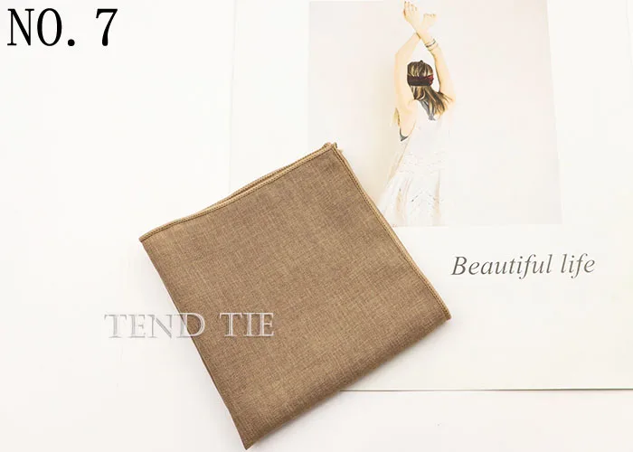 27 Colors Fashion Solid color Handkerchief Blue Red Pink Square Scarf Men's Formal Suit Accessories Wedding Gift