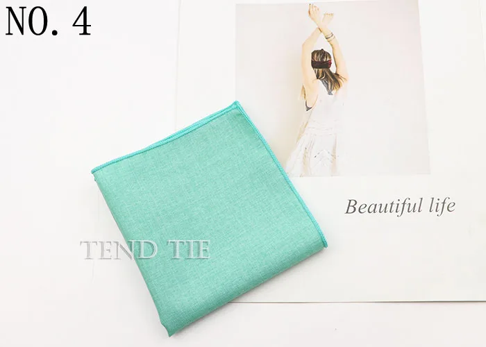 27 Colors Fashion Solid color Handkerchief Blue Red Pink Square Scarf Men's Formal Suit Accessories Wedding Gift