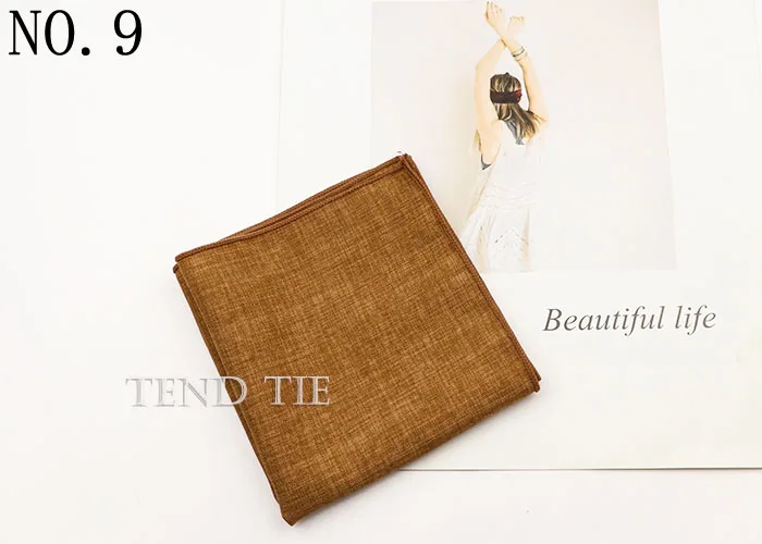 27 Colors Fashion Solid color Handkerchief Blue Red Pink Square Scarf Men's Formal Suit Accessories Wedding Gift