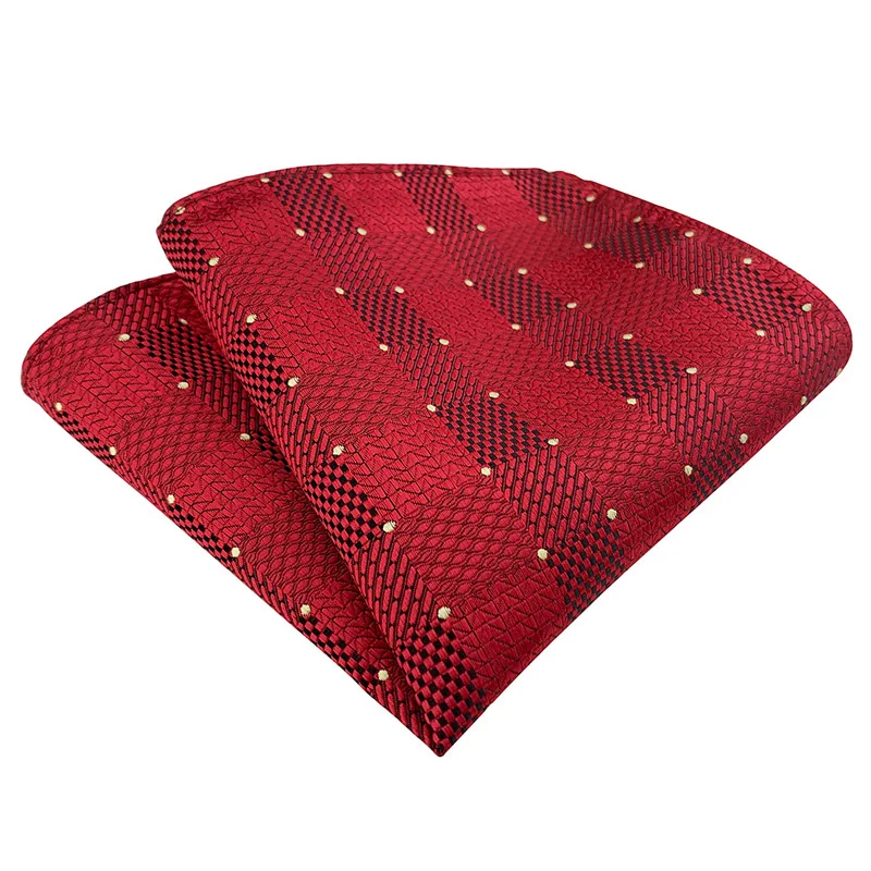 New Jacquard Pocket Square For Men Women Floral Chest Towel Gentlemen Hankies Men's Suit Handkerchief Plaid Pocket Towel Gifts