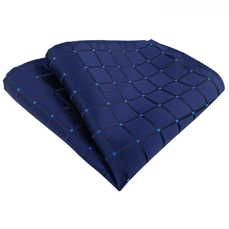 New Jacquard Pocket Square For Men Women Floral Chest Towel Gentlemen Hankies Men's Suit Handkerchief Plaid Pocket Towel Gifts