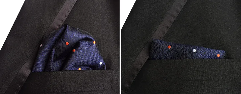 30 Colors 25*25cm Men's Business Suits Pocket Square Handkerchiefs for Wedding Fashion Paisley Dot Hankies Mens Pocket Towel