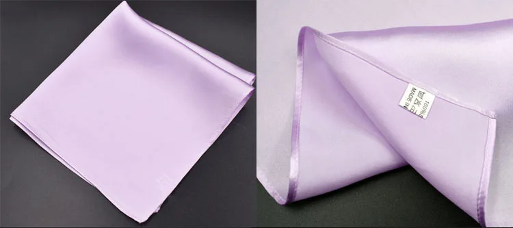 Natural 35cm Pure Silk Mans Pocket Square Handkerchief 100% Mulberry Silk Pocket Towel Hand Hanjin Sudaria