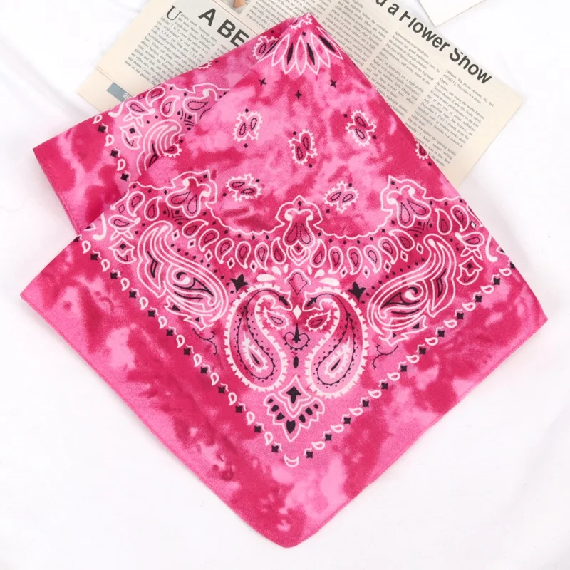 Fashion Unisex Adult Bandana Hairbands Cowboy Biker Sports Head wear Wrist Hair wrap Single Sided Head Wrap Scarf Paisley