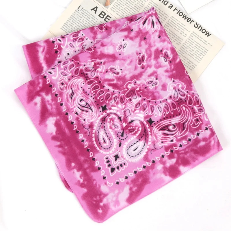 Fashion Unisex Adult Bandana Hairbands Cowboy Biker Sports Head wear Wrist Hair wrap Single Sided Head Wrap Scarf Paisley