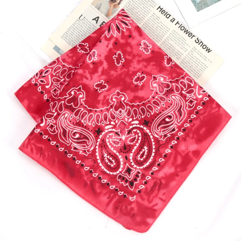 Fashion Unisex Adult Bandana Hairbands Cowboy Biker Sports Head wear Wrist Hair wrap Single Sided Head Wrap Scarf Paisley