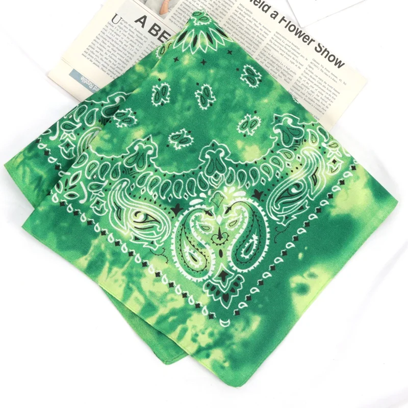 Fashion Unisex Adult Bandana Hairbands Cowboy Biker Sports Head wear Wrist Hair wrap Single Sided Head Wrap Scarf Paisley