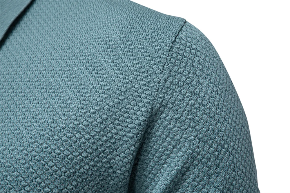AIOPESON Men's Summer Breathable Polo Shirt Short Sleeve Solid Color Casual Polo Shirts for Men Lightweight Stretch Polo 