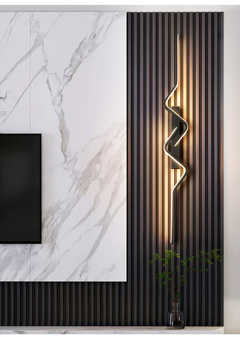 Modern Stairs Wall Light Nordic Living Room Lights For Wall Sconce Ceiling Light Home Decor Lighting Fixtures Long Decor Ghts