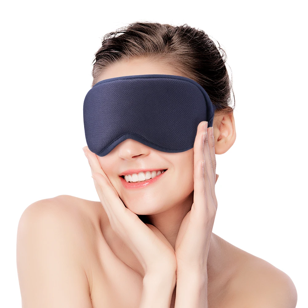 Reusable USB Electric Heated Steam Eyes Mask Hot Compress Warm Eye Care Massager Relieve Tired Eyes Dry Sleep Blindfold