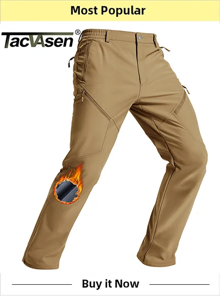 TACVASEN Spring Winter Fleece Jacket With Hoodie Mens Hooded Fleece Jacket Full-Zip Up Outdoor Windproof Hooded Warm Work Coat