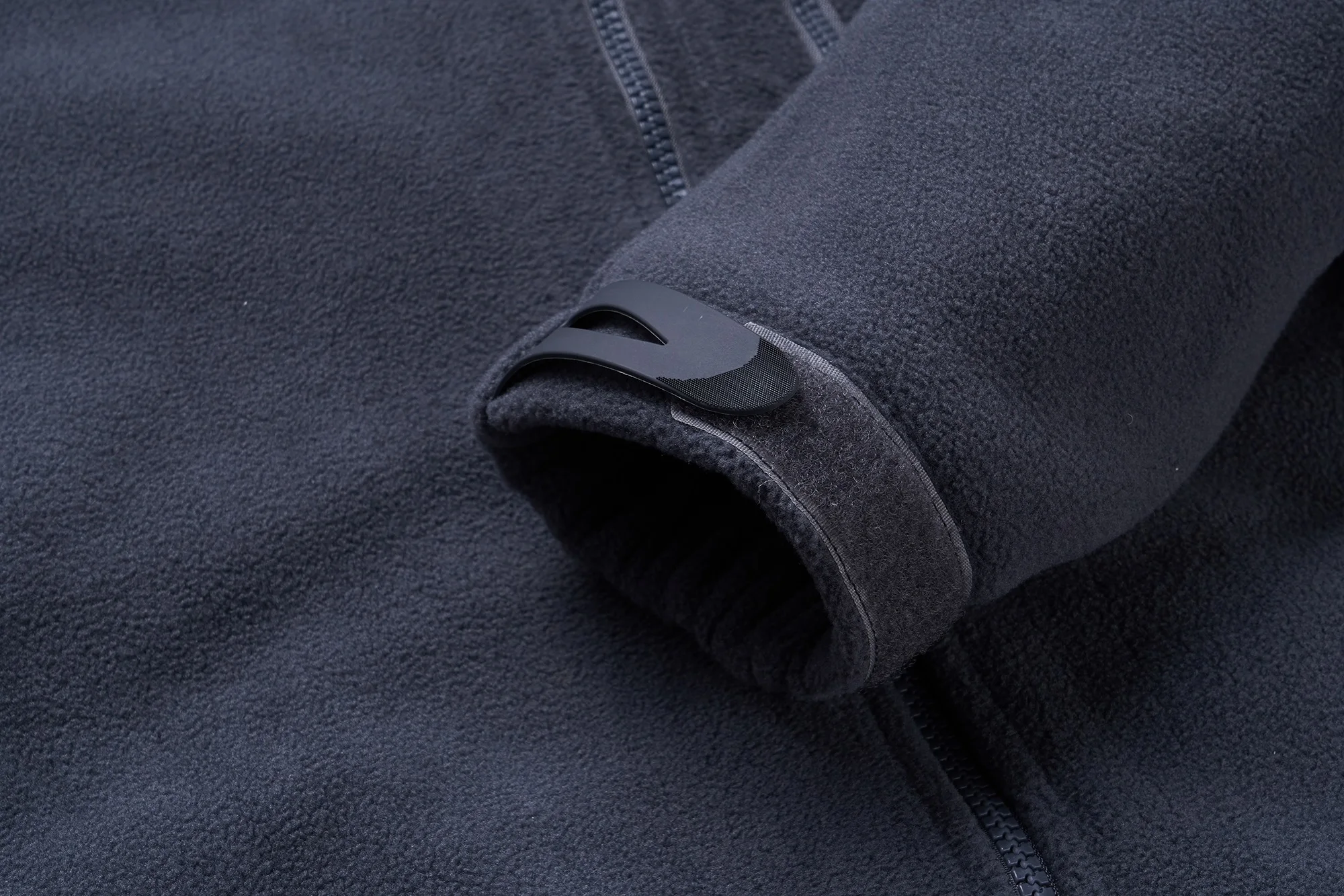 TACVASEN Spring Winter Fleece Jacket With Hoodie Mens Hooded Fleece Jacket Full-Zip Up Outdoor Windproof Hooded Warm Work Coat