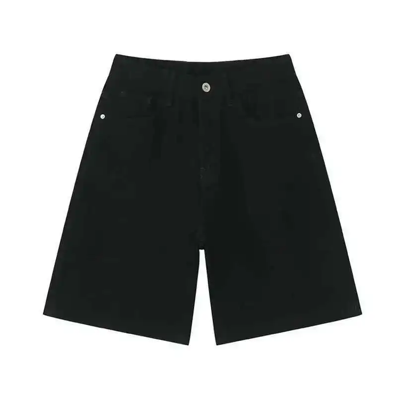 IEFB Summer Men's Casual Jeans Shorts Loose Mid High Waist Fashion Knee Lenght Denim Short Pants Vintage Male New Korean 9A8588