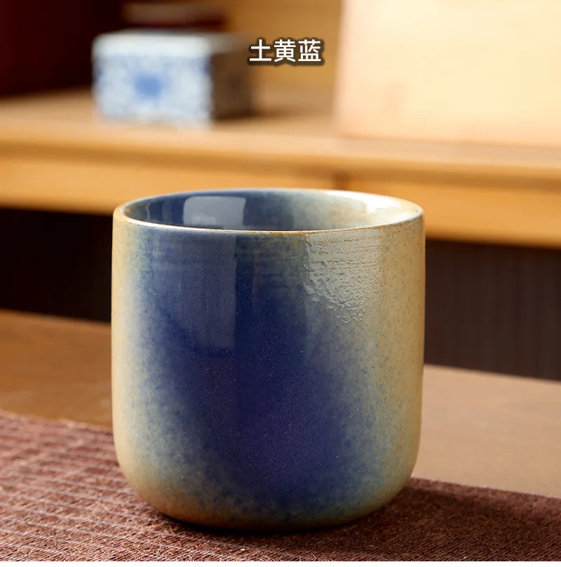 250ML Retro Coffee Mug Japanese-style Ceramics Breakfast Cup Creativity Color Matching Latte Cup Afternoon Tea Drinks Drinkware