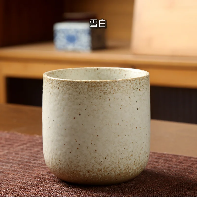250ML Retro Coffee Mug Japanese-style Ceramics Breakfast Cup Creativity Color Matching Latte Cup Afternoon Tea Drinks Drinkware
