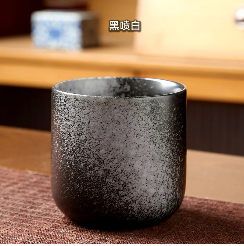 250ML Retro Coffee Mug Japanese-style Ceramics Breakfast Cup Creativity Color Matching Latte Cup Afternoon Tea Drinks Drinkware