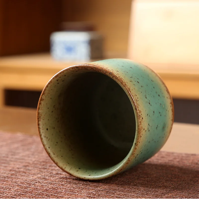 250ML Retro Coffee Mug Japanese-style Ceramics Breakfast Cup Creativity Color Matching Latte Cup Afternoon Tea Drinks Drinkware