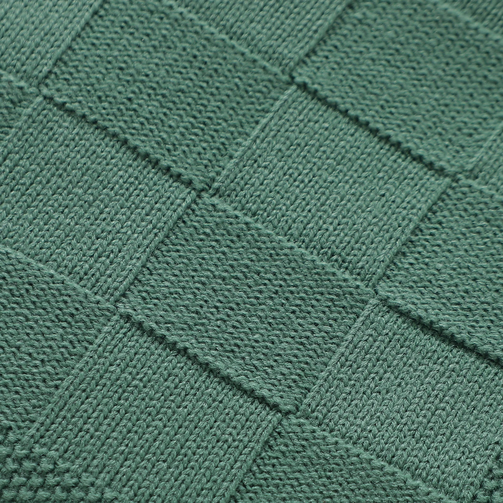 Knitted Baby Blanket Plaid 100*80cm Newborn Boys Girls Green Stroller Basket Nap Sleeping Covers Breathable Infant Receving Crib
