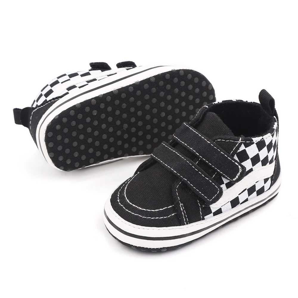 Baby Casual Shoes for Boy Spring Autumn Soft Soled Hook & Loop Fashion Design Comfortable Walking Sneakers Infant Shoes D2545