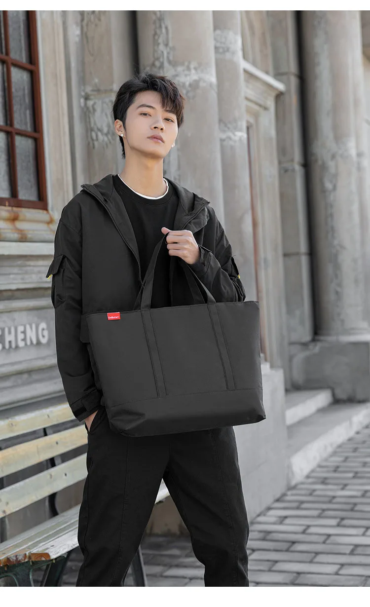 Men's Handbag Japanese Tote Oxford Cloth Fashion Shoulder Bags for Man 2026 Luxury Designer Large Student Black Male Casual Hand