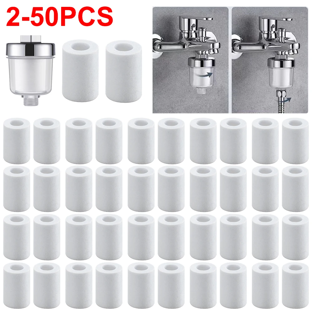 2-50PCSWater Outlet Purifier Kits Universal Faucet Filter For Kitchen Bathroom Shower Household Filter PP Cotton High Density