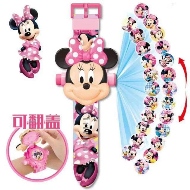 Cartoon Cars Story Elsa Losto 24 Pictures DSN Cartoon Projection Electronic Watch Lightning Mcqueen Snow White Gift