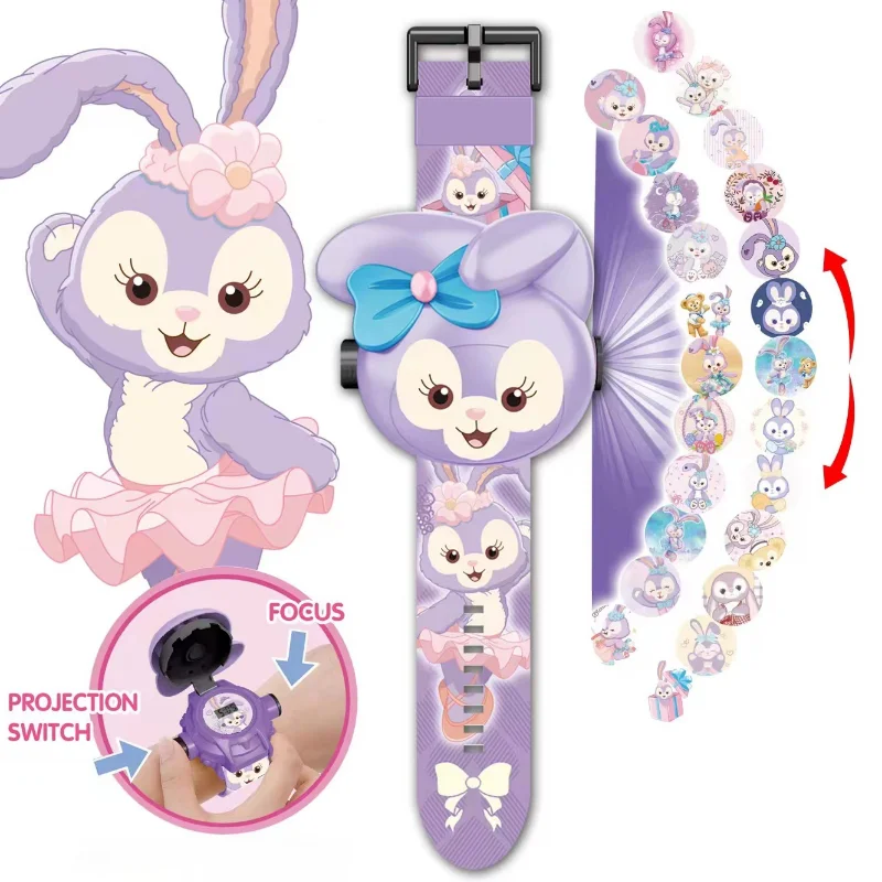 Cartoon Cars Story Elsa Losto 24 Pictures DSN Cartoon Projection Electronic Watch Lightning Mcqueen Snow White Gift