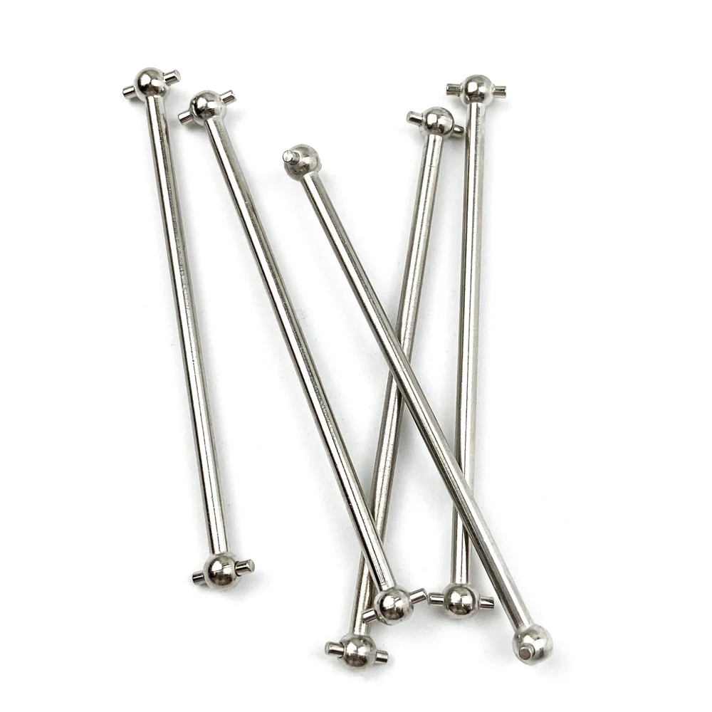 2pcs/set Steel Metal Drive Shaft Dogbone Overall Length 61mm 63mm 70mm 77mm 84mm 87mm 89.5mm 100mm For HSP 1/10 RC Car Parts